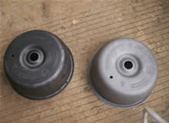 汽车零部件喷砂处理前后